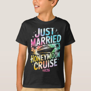 T-shirt Croisière de lune de miel mariée 2026 Voyage Rétro