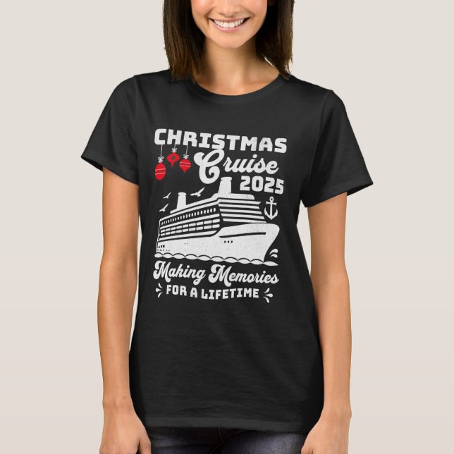 T-shirt Croisière de Noël 2025 Groupe famille jumelée Vaca (Devant)