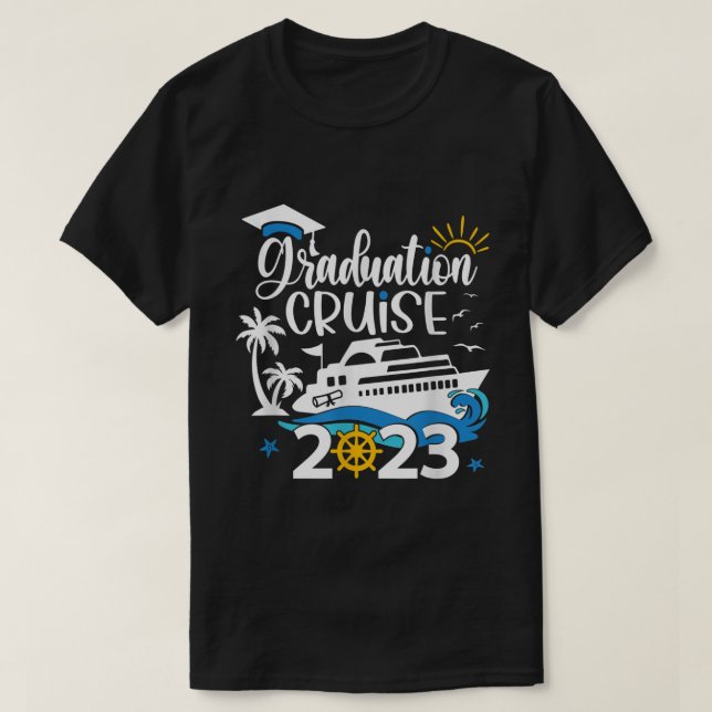 T-shirt Croisière de voyage pour les études supérieures (Design devant)