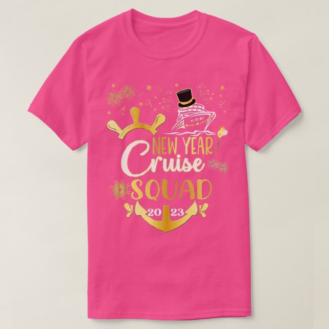T-shirt Croisière du Nouvel An 2023 NYE Fête Vacances en f (Design devant)