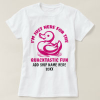 T-shirt croisière en canard en caoutchouc mignon e