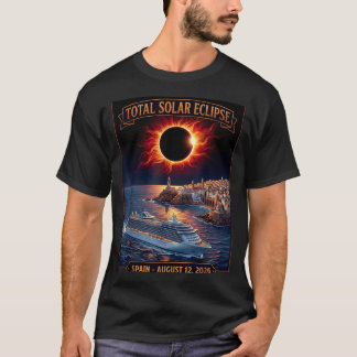 T-shirt Croisière en Espagne éclipse solaire totale 2026