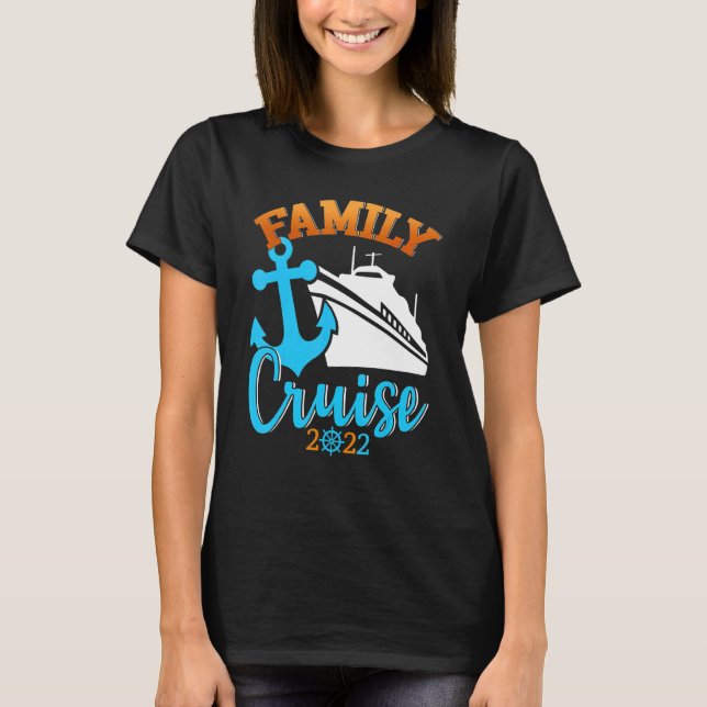 T-shirt Croisière en famille 2022 Vacances jumelées été (Devant)