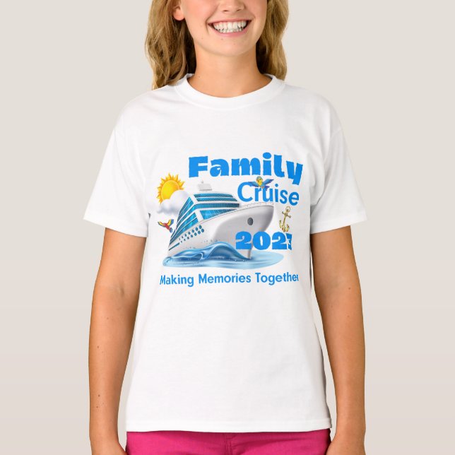 T-shirt Croisière en famille 2023 Faire des souvenirs ense (Devant)