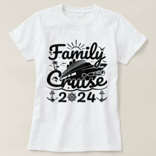 T-shirt Croisière en famille 2024 Cool Funny Voyage en fam