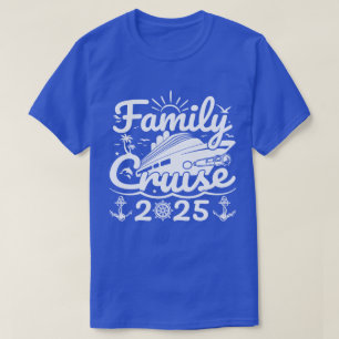 T-shirt Croisière en famille 2025 Cool Funny Voyage en fam