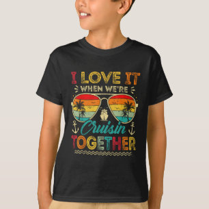 T-shirt Croisière en famille 2025 J'adore quand on fait un