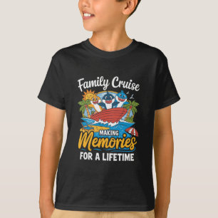 T-shirt Croisière en famille 2025 Voyage de vacances T-shi