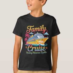 T-shirt Croisière en famille 2026 Vacances d'été assorties
