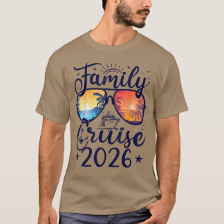 T-shirt Croisière en famille 2026 Vacances d'été tenue ass