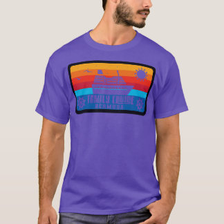 T-shirt Croisière en famille Bermudes Style Vintage Retro