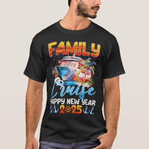 T-shirt Croisière En Famille Bonne Année 2025 Nye Nye New 