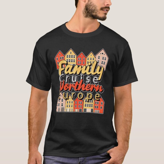 T-shirt Croisière en famille Correspondance de groupe Euro (Devant)