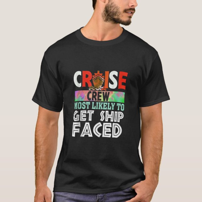 T-shirt Croisière équipage le plus susceptible d'obtenir n (Devant)