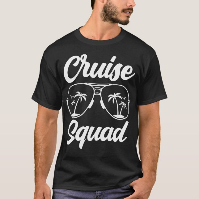 T-shirt Croisière Escadron été famille vacances plage (Devant)