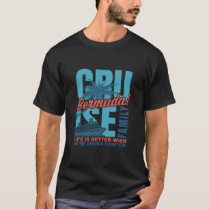 T-shirt Croisière familiale aux Bermudes tenue de voyage o