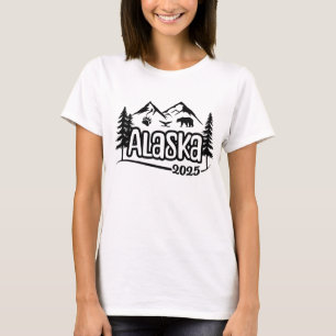 T-shirt Croisière familiale en Alaska, vacances, 2025, Voy