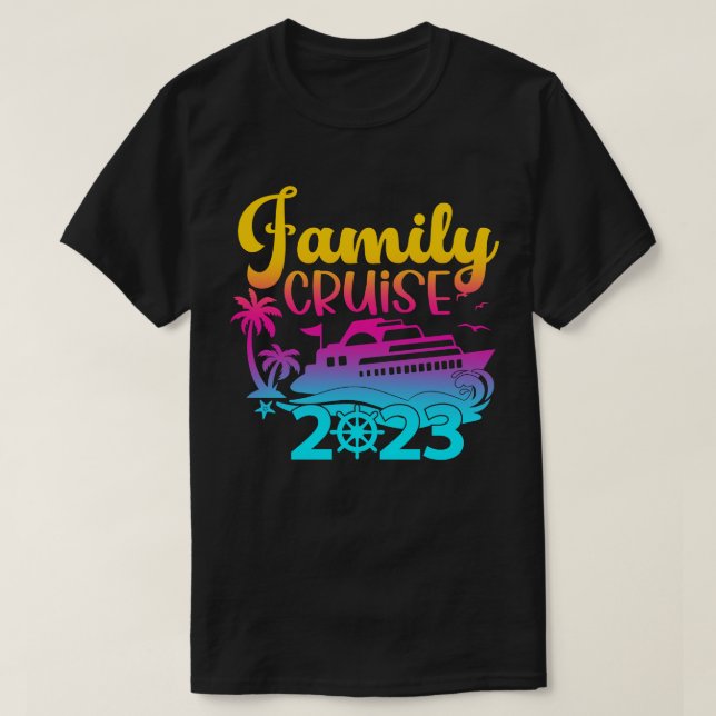 T-shirt Croisière famille 2023 (Design devant)