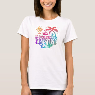 T-shirt Croisière filles 2024 avec bateau de croisière