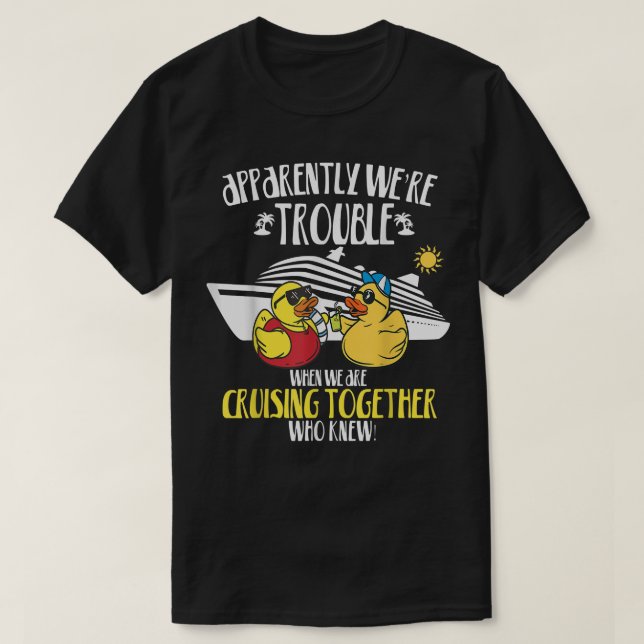 T-shirt Croisière Groupe de Canards Famille Croisière Voya (Design devant)