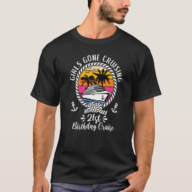 T-shirt Croisière Les filles de bateau de croisière Croisi (Devant)