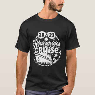 T-shirt Croisière Lune De Miel 2023 Juste Marié Vacation C