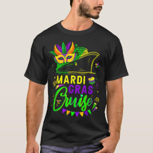 T-shirt croisière Mardi gras en masque tenue de fête sur u
