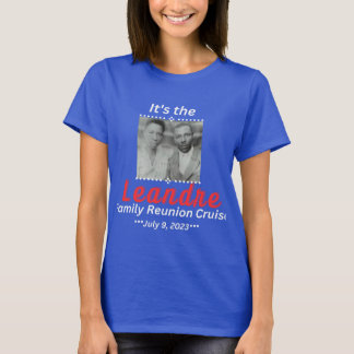 T-shirt Croisière retrouvailles famille Leandre avec grand