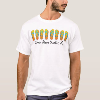 T-shirt Croisière sur la plage Flip Flop Tee