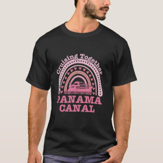 T-shirt Croisière sur le canal de Panama 2024 Voyage en fa