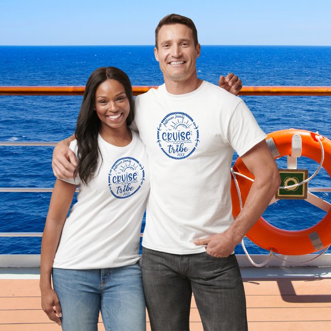 T-shirt Croisière Tribe Famille Vacances Conception Marine (Créateur téléchargé)