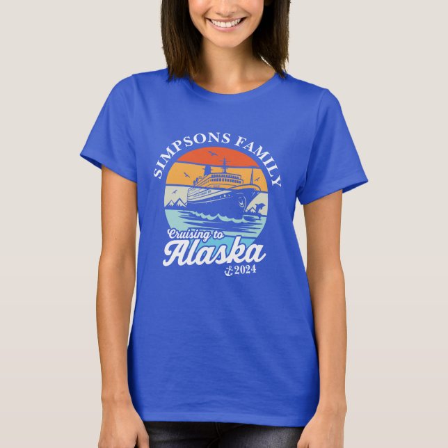 T-shirt Croisière vers Alaska Custom Family Matching Group (Devant)