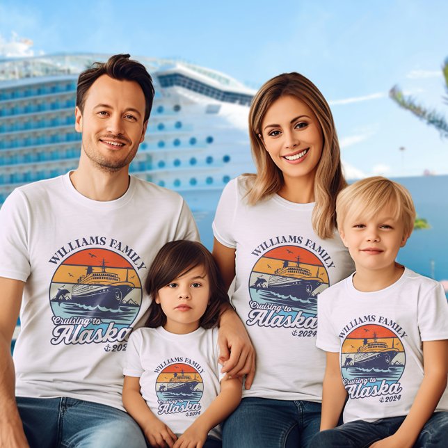 T-shirt Croisière vers Alaska Custom Family Matching Group (Cruising to Alaska Custom Family Matching Group T-Shirt)