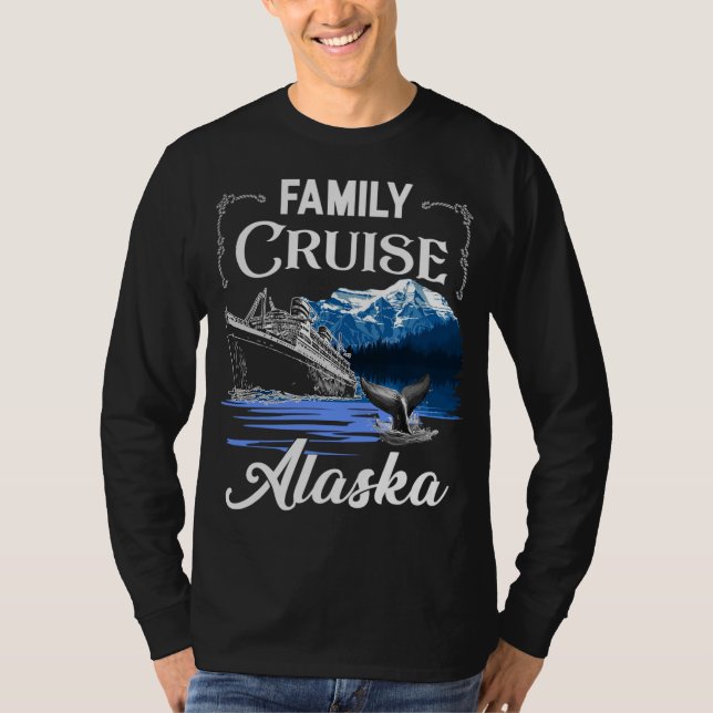 T-shirt Croisières familiales de l'Alaska Hommes Femmes et (Devant)