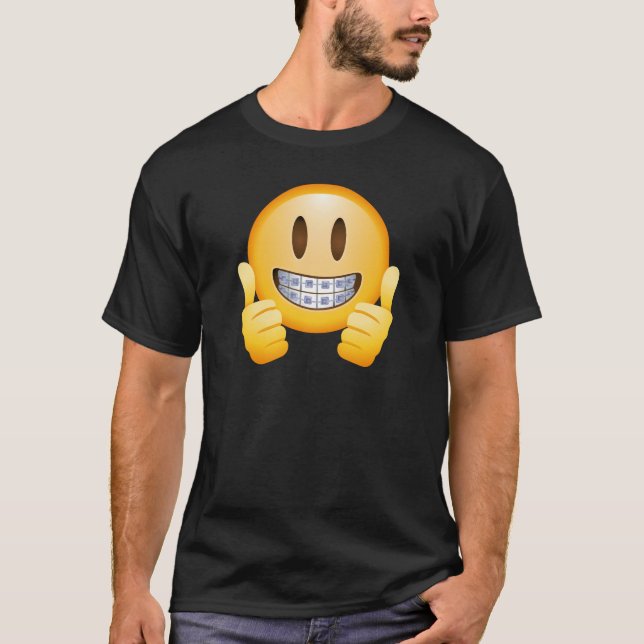 T-shirt Croisillons Geeky Emoji (Devant)