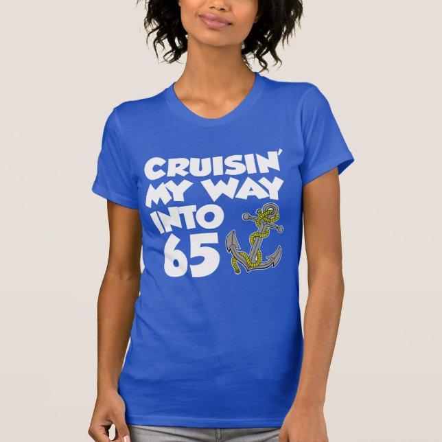 T-shirt Croisin' My Way In 65 (EN SOMBRE) (Devant)