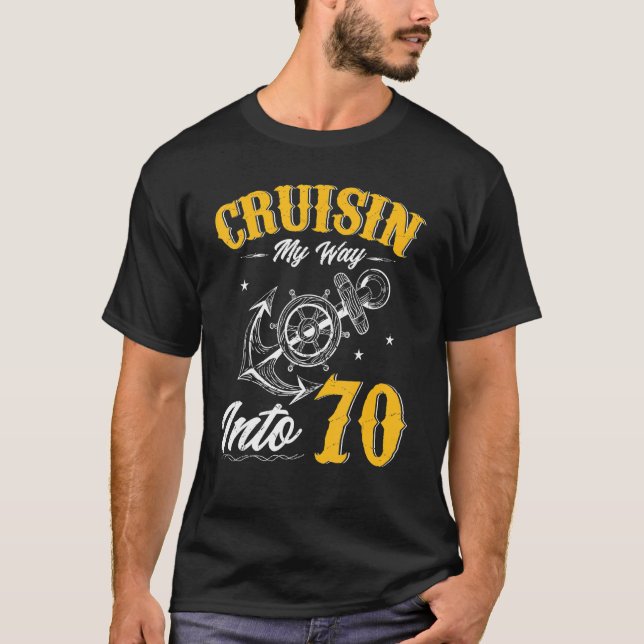 T-shirt Croisine My Way In 70 70e anniversaire Bateau de c (Devant)