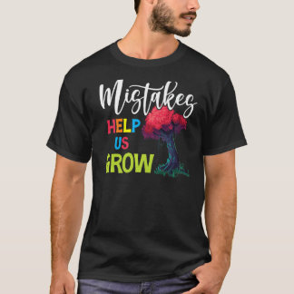 T-shirt Croissance Esprit Inspiration Citations Erreurs Ai