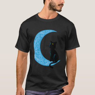 T-shirt Croissant de Lune Chat Noir Sailor Maman