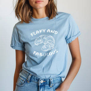 T-shirt Croissant Français Floconneux et Fabuleux