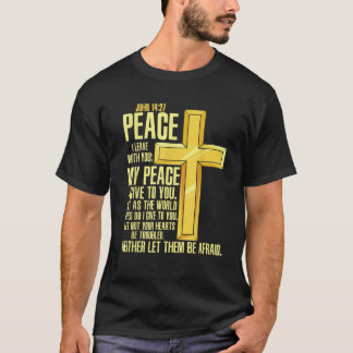 T-shirt Croix Bible Verse Jean 14 27 Église