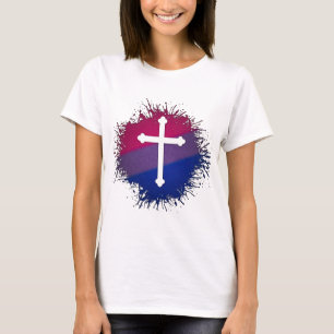 T-shirt Croix bisexuelle