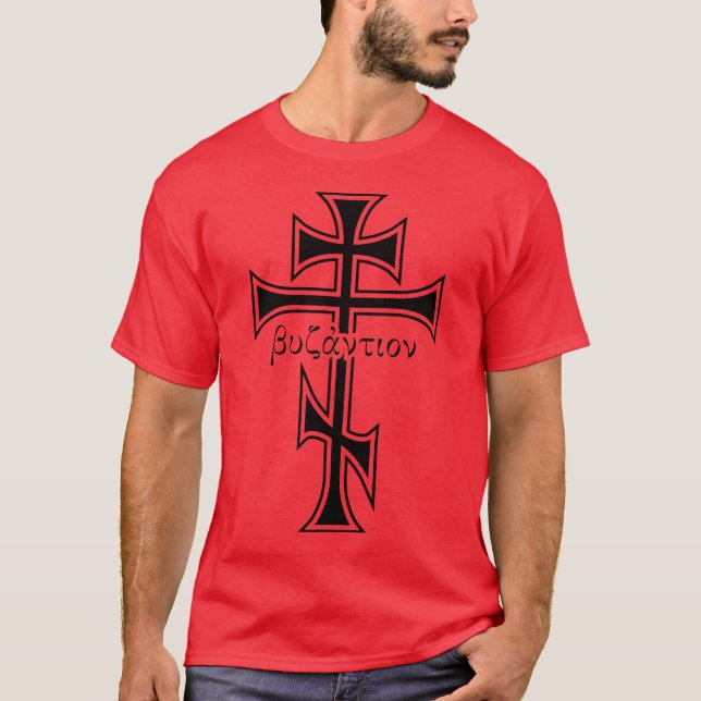 T-shirt Croix bizantine (Devant)