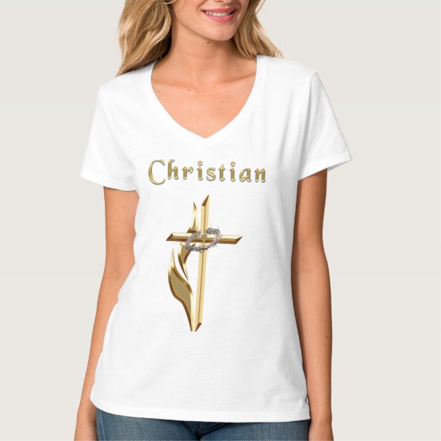T-shirt Croix chrétienne (Devant)