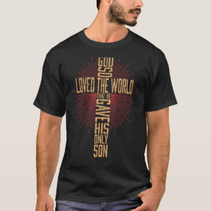 T-shirt Croix chrétienne Bible Verse Écriture Foi