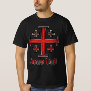 T-shirt Croix chrétienne de croisé templier de Jérusalem