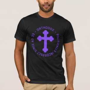 T-shirt Croix chrétienne orthodoxe depuis AD 33 Incorrecte