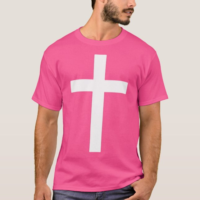 T-shirt Croix Chrétienne Pour Croire Simple Fait Chrétien (Devant)