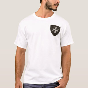T-shirt Croix de Hospitaller de chevaliers, affligée