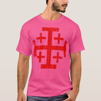 T-shirt Croix de Jérusalem désespérée